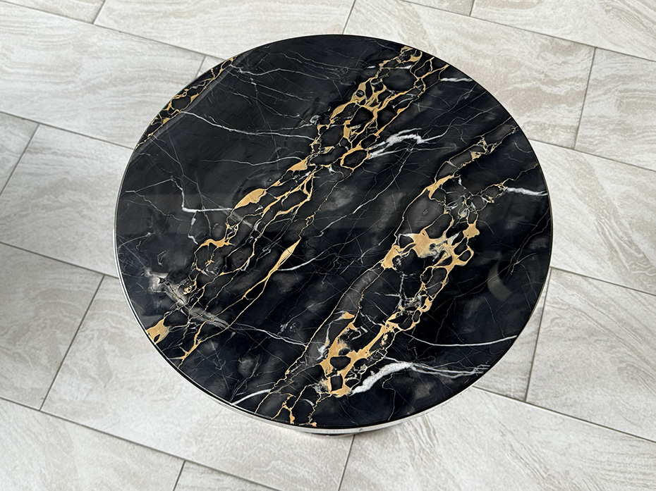 Стол кофейный Ar-Deco FG-066 круглый полированная латунь