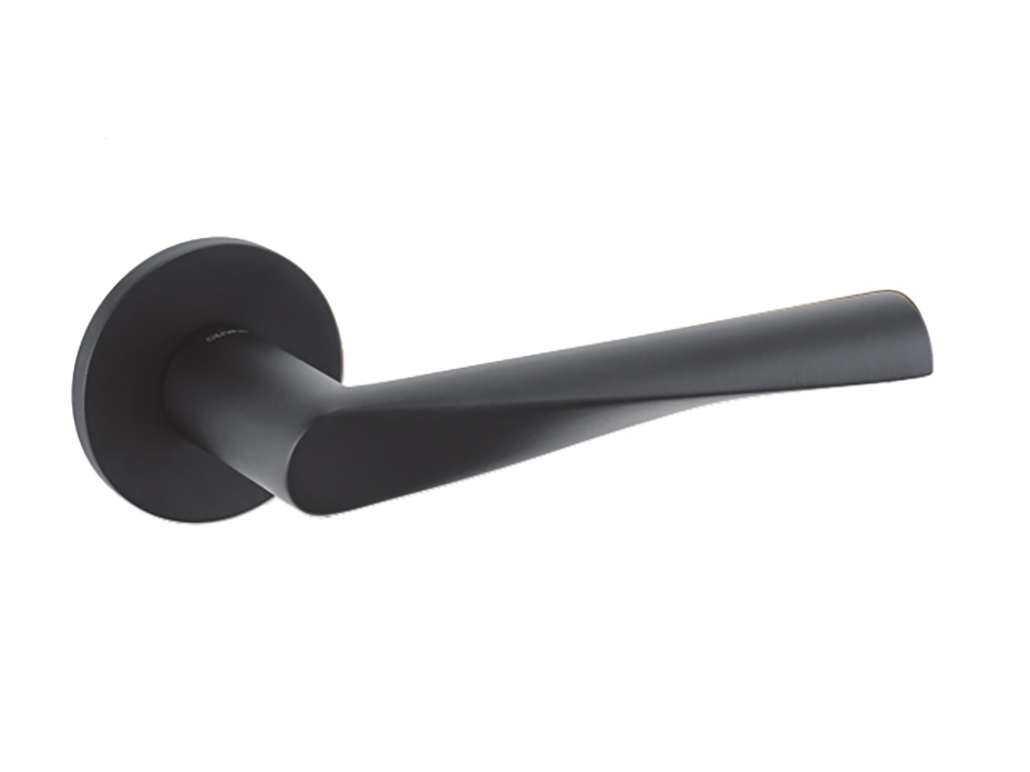 Дверная ручка на круглой розетке Olivari Dynamic NP чёрный