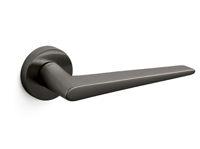 Дверная ручка на круглой розетке Olivari Nina US антрацит