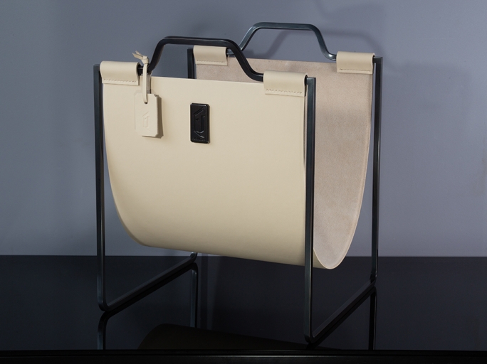 Подставка под сумки большая FG-12057БП чернёная полированная латунь