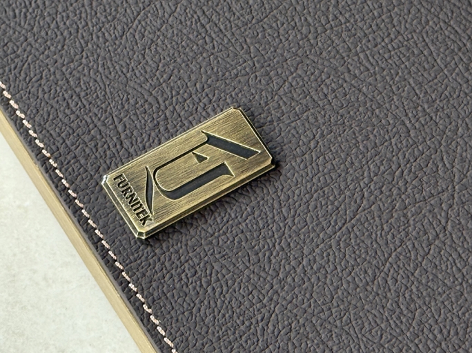 Напольная вешалка для одежды FURNITEK FG-094 из латуни и натуральной кожи античная латунь