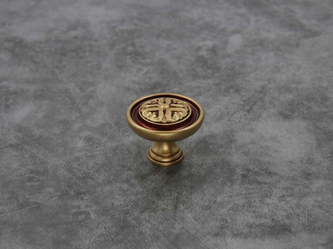 Мебельная ручка кнопка Enrico Cassina 135 французская бронза