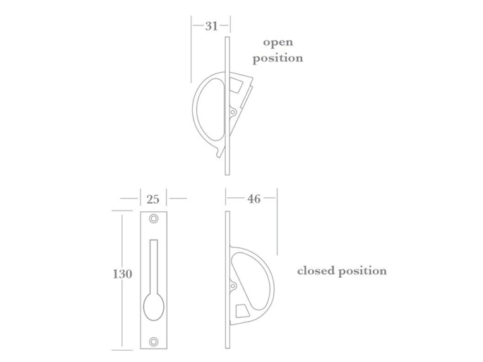 Торцевая ручка Frank Allart 4377 SB матовая латунь