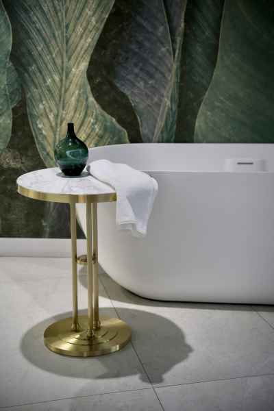 Кофейный стол FURNITEK матовая латунь